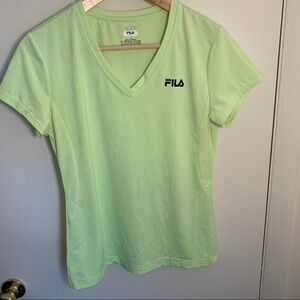 NWOT Fila neon stretch workout shirt
